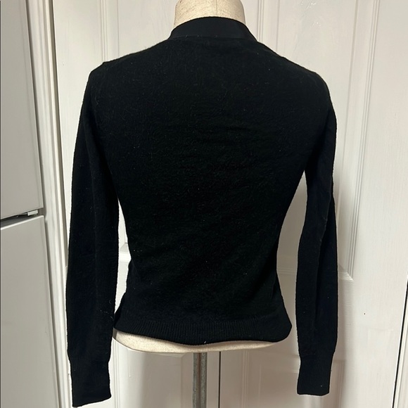 J. Crew Marino wool Chic Black Cardigan Sweater size XXS - Picture 3 of 7